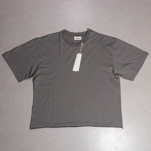 NWT Elwood Oversized Crop Core Raw Hem Single Stitch TShirt Vintage Grey Mens XL